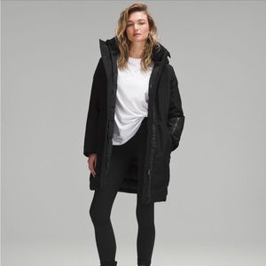 NWT Lululemon Winter Snow Warrior Parka Black Waterproof 600-full Goose Down